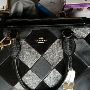 COACH Leather & Suede shoulder bag or crossbody.